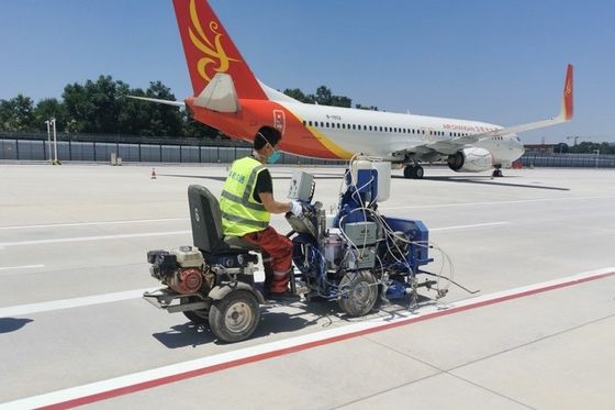 982 MMA+ BPO mezcla externa en el aire rociando el pavimento línea de striping máquina para aeropuertos