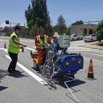 982 MMA + BPO Componentes dobles de secado rápido de la línea de pulverización Striper Marking Machine para el aeropuerto