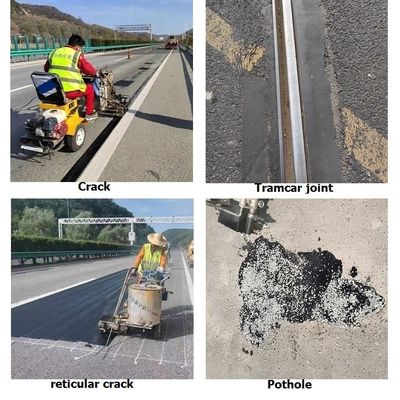 Melt Modified Asphalt Road Patching Premix para nivelar las aproximaciones a la cubierta del puente