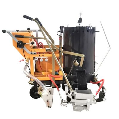 Gas Heating Hunds Pushing Thermoplastic Road Marking Machine 100- 500mm Width Line