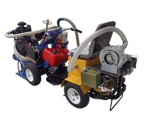 Máquina de eliminación de marcas de la línea de carretera de la cabeza de molienda PCD con motor de gasolina de refrigeración por aire de 35 CV y succión