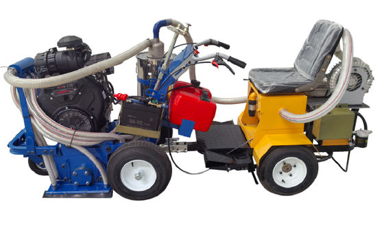 Máquina para eliminar marcas viales con cabezal de esmerilado PCD y aspiración de 35 HP