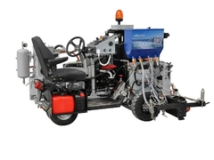 Pequeño camión de marcado de carretera de plástico térmico